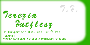 terezia hutflesz business card